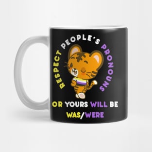 RESPECT PEOPLE'S PRONOUNS (nonbinary) Mug